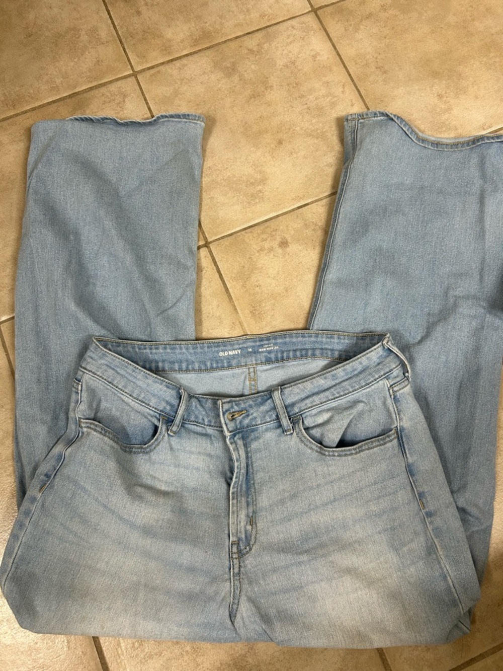 Old Navy Light Blue Wide-Leg Women's Jeans
